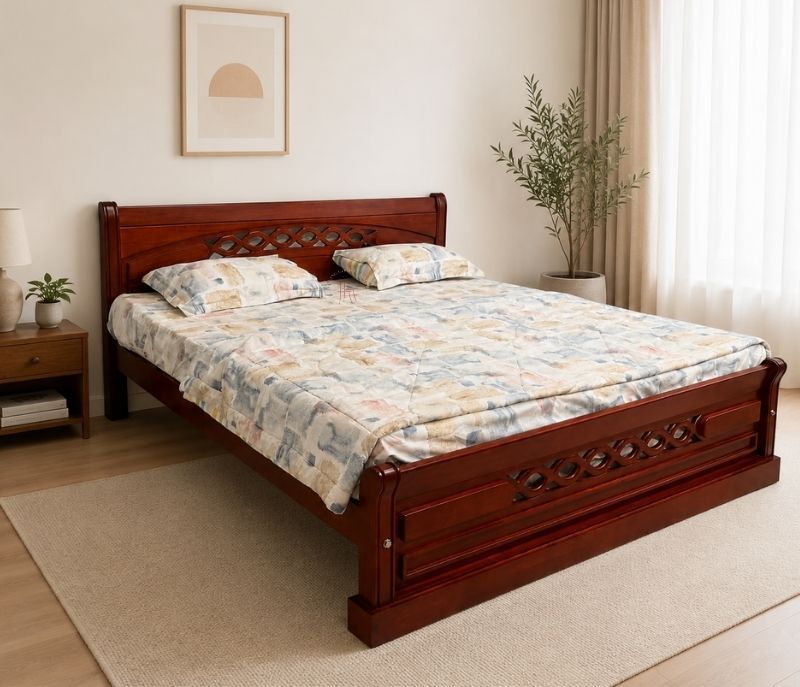 Royal Cot King Size Without Storage Rubber Wood (BWD)